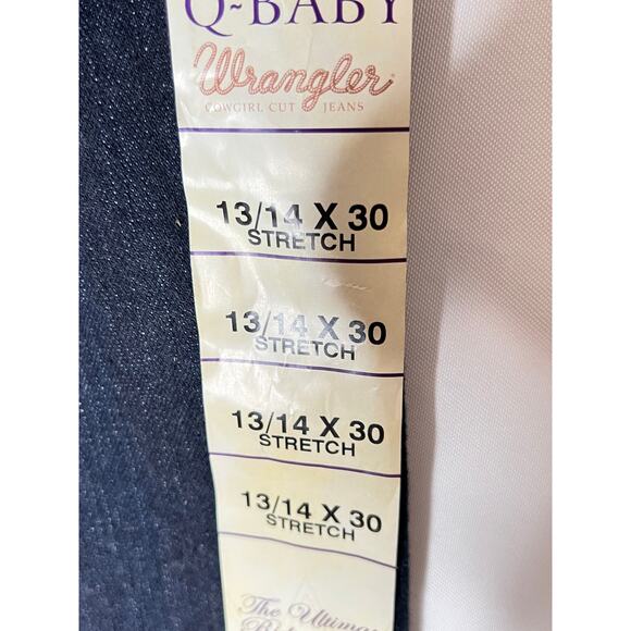 Wrangler Q-Baby NEW jeans size 14 mid-rise stretch boot cut western riding - Picture 8 of 13